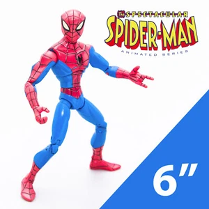 Figura Hasbro Spectacular Spider-Man 2008 serie animada 6" posable Spider-Man - Imagen 1 de 16