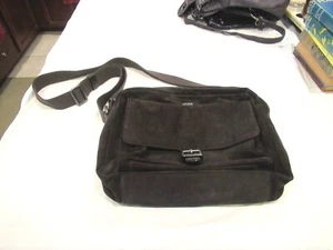 Hugo Boss dark brown messenger bag, computer bag - Picture 1 of 11