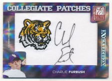 2008 Donruss Elite Extra Ed Collegiate Patches Autograph #14 Charlie Furbush/250