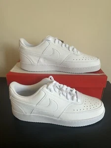 Nike Court Vision Low Next Nature Men’s Shoes – Triple White – New w/Box SZ11 - Picture 1 of 22