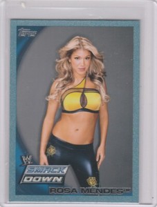 2010 Topps WWE Blue 0820/2010 Rosa Mendes #14 Rookie