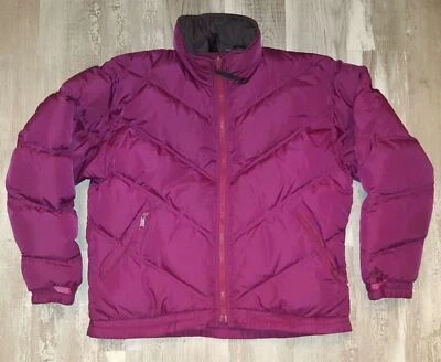 Chaqueta acolchada vintage EMS Eastern Mountain Sports plumón de ganso para mujer púrpura mediano Foto 1 de 4
