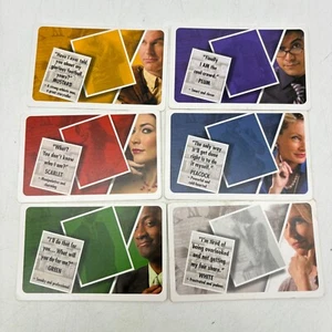 Clue Discover the Secrets 6 Character Cards 2008 Replacement Pieces Part - Picture 1 of 1