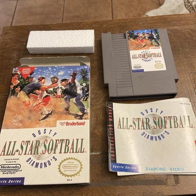 Dusty Diamond’s All-Star Softball Complete CIB  NES Nintendo - Image 1 of 4