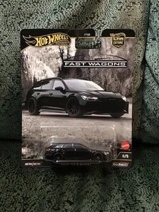 Hot Wheels Premium Car Culture 2025 Fast Wagons Audi RS 6 Avant 0/5 Chase Black - Picture 1 of 2