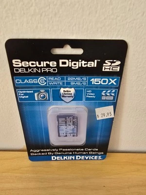 Delkin 16GB SDHC Elite 150X Memory Card - Image 1 of 2