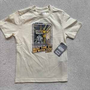 Disney UNISEX KIDS T-SHIRT STAR WARS MAY THE 4TH BE WITH YOU NWT 2024 Small 5/6 - Picture 1 of 6
