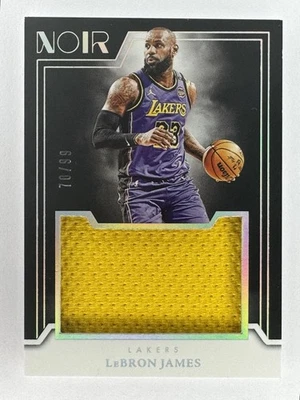 LeBron James 2024-25 Panini Noir Jumbo Materials Game Worn Patch /99 #JM-LBJ - Image 1 of 3