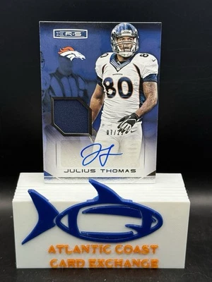 2014 Panini Rookies & Stars Julius Thomas Auto Patch /25 #MS-JT Denver Bronco - Image 1 of 2