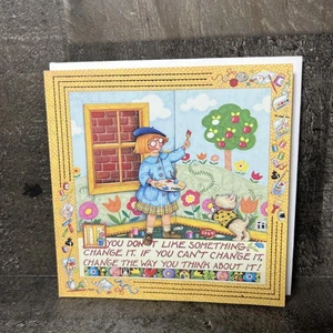 VTG Mary Engelbreit Greeting Card If You Don't Like Something Blank Inside 5" Sq - Picture 1 of 5