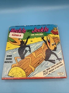 Película de dibujos animados vintage TERRYTOONS - Película de 8 mm Heckle and Jeckle "Rodillos de troncos" - - Imagen 1 de 4