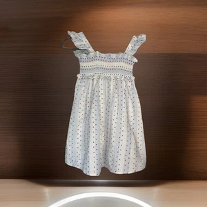 Cat & Jack Fourth Of July Smocked Sundress Lined Girls Size S 6/7 Patriotic Red - Picture 1 of 8