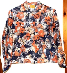 RUBY RD. women's feather weight blouse, petite, 14P - Picture 1 of 7