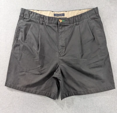 Pantalones Cortos Tommy Hilfiger Para Hombre Talla 38 Negro Chino Plisado Frontal Comodidad 100% Algodón Foto 1 de 4