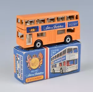 Autobús Matchbox Superfast MB17-B Londres (Naranja) 'Silver Jubilee 1952-1977' *Sin usar, en caja* - Imagen 1 de 3