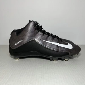 Botines de fútbol americano medianos talla 10.5 para hombre Nike Alpha Strike 2 negros/grises 725228-010 - Imagen 1 de 7
