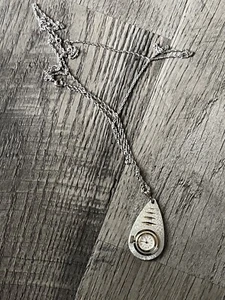 Vintage CARAVELLE Ladies Double Chain Necklace Pendant Watch Wind Up Runs Great! - Picture 1 of 6