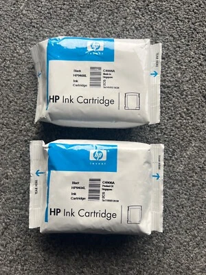 HP INK CARTRIDGE BLACK HP940XL C4906A SEALED Qty 2 - Image 1 of 2