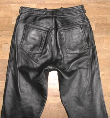 Pantalones de mezclilla de cuero para motociclista Super Held/pantalones de cuero para mujer en negro talla 40 Foto 1 de 4