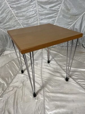 Pin Age Danish Birch Side End Table attr. to Fritz Hansen ca. 1980's Post Modern - Image 1 of 4