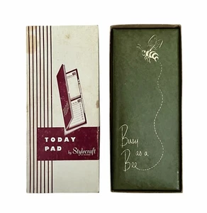 Vintage Stylecraft Today Pad occupato come un'ape menu shopping cose da fare date + ricarica - Foto 1 di 7