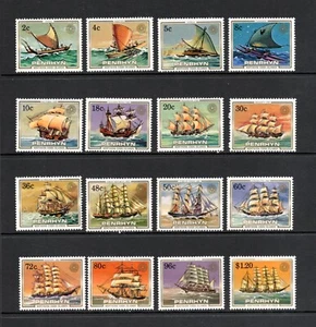 R5125 Penrhyn 1984 sailing ships SHORT-SET 16v. MNH - Picture 1 of 1