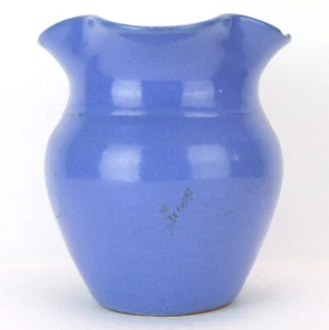 Cornelison Bybee Kentucky Vase Hand Tossed Ruffle Periwinkle Blue - Picture 1 of 6