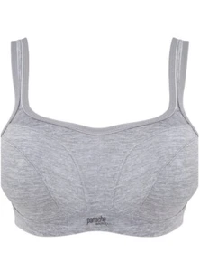 Panache Power Wired Sports Bra Grey Marl Size 38 B - Picture 1 of 9