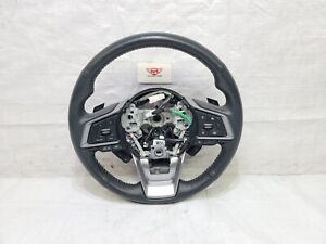 2019-2023 Subaru Forester Steering Wheel Leather Black Heated w/ Pedal Shaft OEM