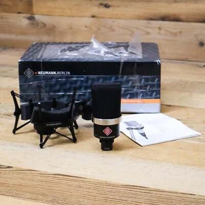 Open Box Black Neumann TLM 102 Studio Set TLM102 Microphone Mic Shockmount - Picture 1 of 4