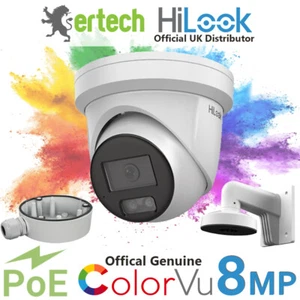 Hikvision HiLook IP PoE 8MP 4K ColorVu Audio Mikrofon Überwachungskamera IPC-T289H-MU - Bild 1 von 9