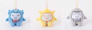 Tatakanai! Transformers Nugurumi-Mascot Opusan, Beesan, Megasan 3 Set H =7.5cm - Picture 1 of 11