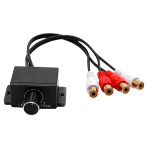 Universal Car Audio Remote Volume Control Knob Amplifier Bass Boost RCA Level US - Picture 1 of 15