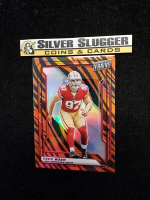 2019 Nick Bosa Panini The National VIP Tiger Stripe #90 RC Rookie Card 49ers SP - Image 1 of 4
