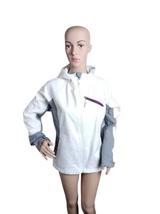 Free Tech Fleece Jacket Women's Medium White Gorpcore Hiking Outdoors Campcore - Picture 1 of 12