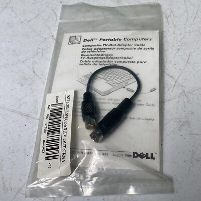 NEW Dell Composite TV-Out Adapter Cable P/N 07309P Rev: A02 - Image 1 of 3