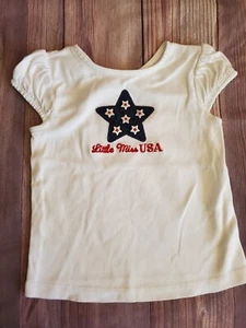 Vintage Gymboree 4th Of July Little Miss USA Sz 5 Girl's Top Shirt - Picture 1 of 3
