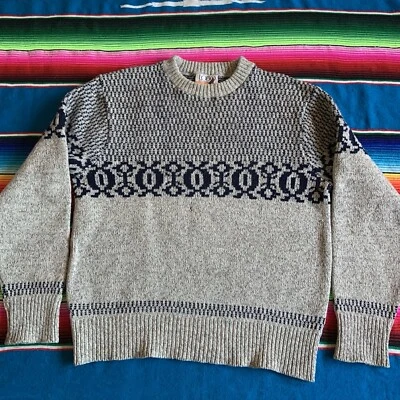 Vintage Lobo By Pendleton Men’s Wool Sweater ~cream Size XL - Image 1 of 4