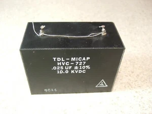 TDL-MICAP HVC-727 .025uF 10KV Mica Capacitor - NEW! - Picture 1 of 5
