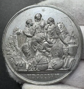 1857 Manchester Art Exhibition United Kingdom Medal - Picture 1 of 2