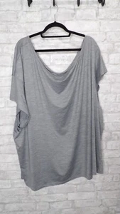 Torrid Active Gray Cap Sleeves Round Neck Athletic Top T-shirt Plus Size 6 6X - Picture 1 of 10
