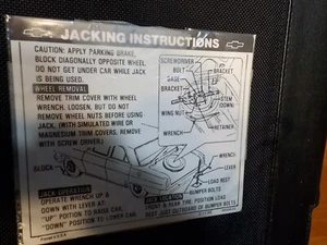 1966 AND NEWER JACKING INSTRUCTIONS NEW 3899820 - Picture 1 of 2