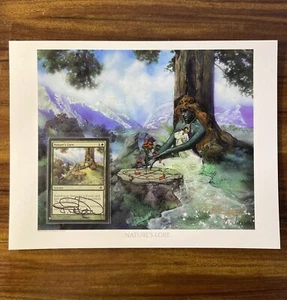 MTG✨Artist Signed NATURE’S LORE Art Print/Card✨ MINT SORCERY Terese Nielsen Art - Picture 1 of 7