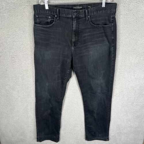 Lucky Brand Jeans Mens 36x30 Black Denim 410 Athletic Slim Stretch Casual