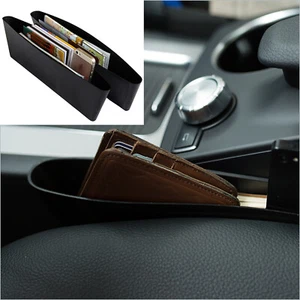 2XAuto Car Seat Slit Storage Box Pocket Catch Caddy Catcher Organizer Universal - Picture 1 of 7