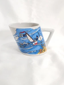 Taza de té de café de cerámica inclinada inclinada de pesca náutica Ramsel Hamburgo de colección - Imagen 1 de 15