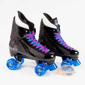 Ventro Pro Turbo Quad Roller Skates, Turbo 33 Style - Blue Pink - Picture 1 of 3