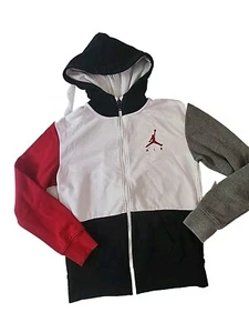 Air Jordan Sweater Long-Sleeve Full-Zip Hooded Jacket Boys Size 12-18 Year's Old - Picture 1 of 8