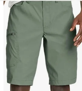 Pantalones Cortos Eddie Bauer Rainier Para Hombre Calce Activo Verde Mineral Talla 42 Nuevos - Imagen 1 de 6
