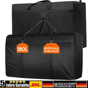 2x 180L Faltbare Aufbewahrungstasche Große Umzugstaschen Reisetasche mit Griffen - Bild 1 von 17
